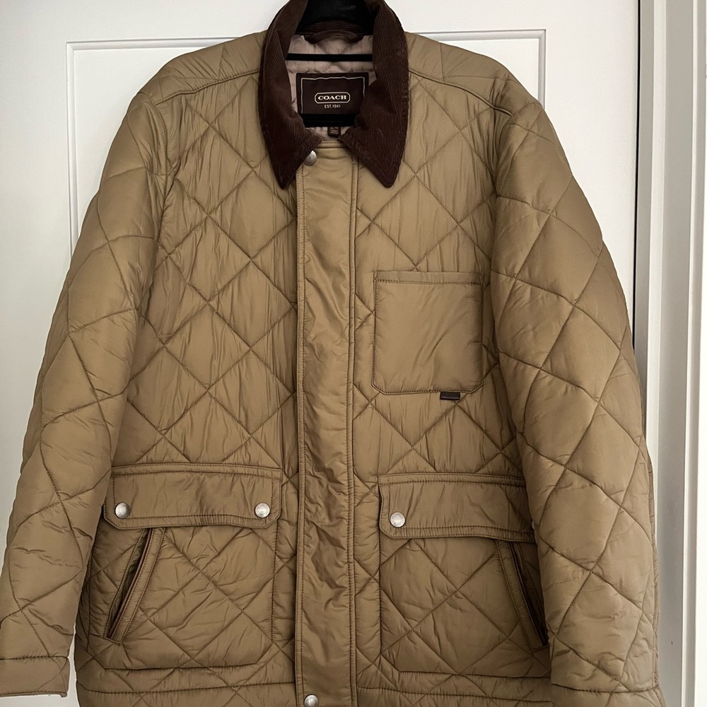 Mens Coach Signature Quilted Jacket